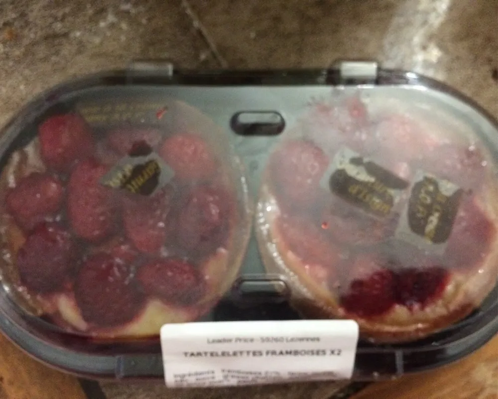 Tartelettes framboises x2