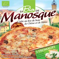 La Bio Pizza 3 Fromages ; Mozzarella, Emmental, Gorgonzola