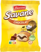 Brossard- savane pocket chocolat 27g x2