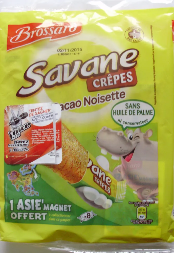 Savane Crêpes Cacao Noisette (x 8)