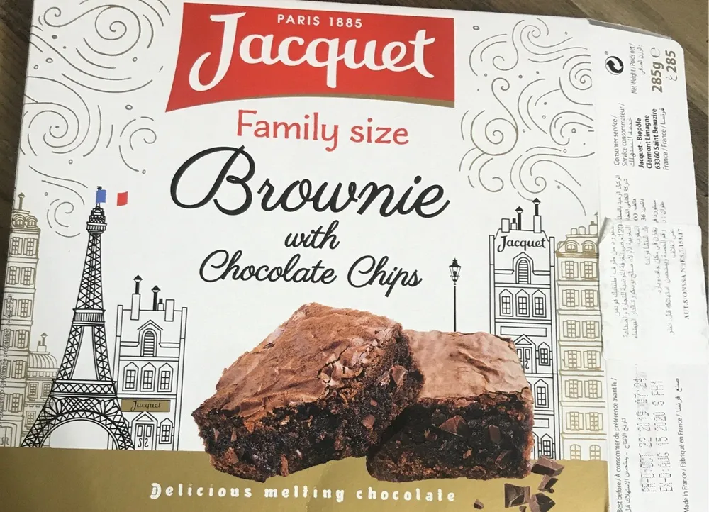 Brownie with chocolate chips