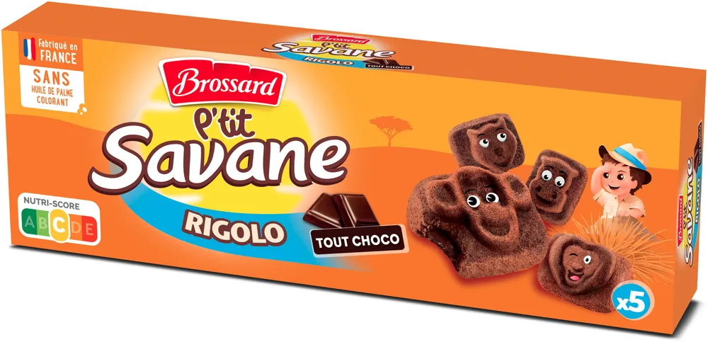 P'tit savane rigolo tout choco x5 150g -brossard