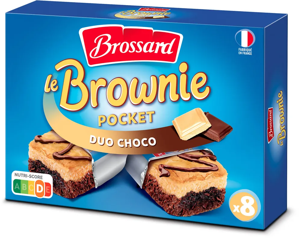 Brossard - mini brownie duo de chocolat x 8