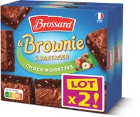 Brossard - lot 2 brownie chocolat noisettes 285gr