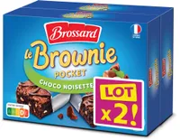 Brossard - lot2 mini brownie chocolat noisettes x8
