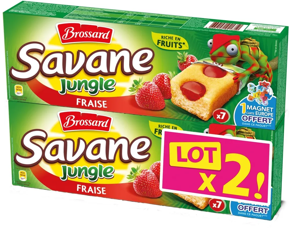 Savane Jungle Fraise LOT X2