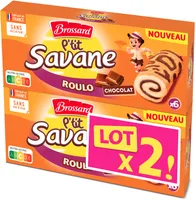 Lt2 p'tit savane roulo chocolat x6 150g
