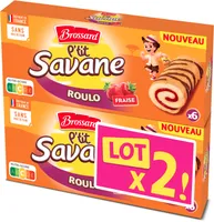 Lt2 p'tit savane roulo fraise x6 150g