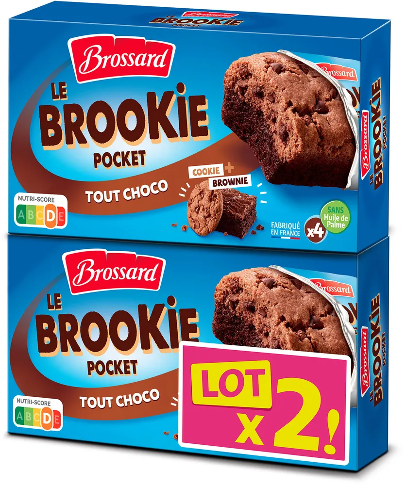 Brossard - lot 2 brookie tout choco x4