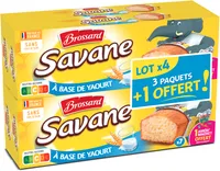 Brossard - lot de 3 savane pocket x 7 yaourt + 1 paquet offert - 840gr