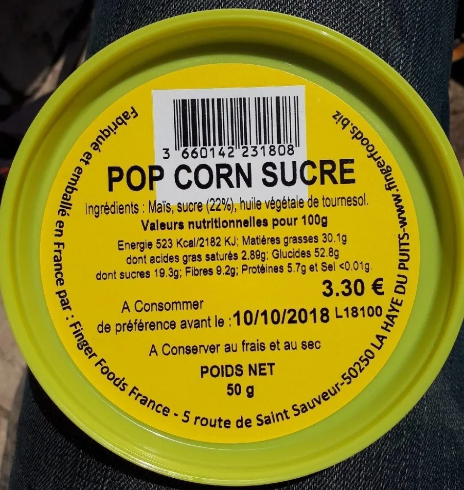 Pop Corn sucré