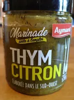 Marinade thym citron