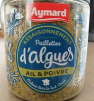 Paillettes d'algues ail et poivre