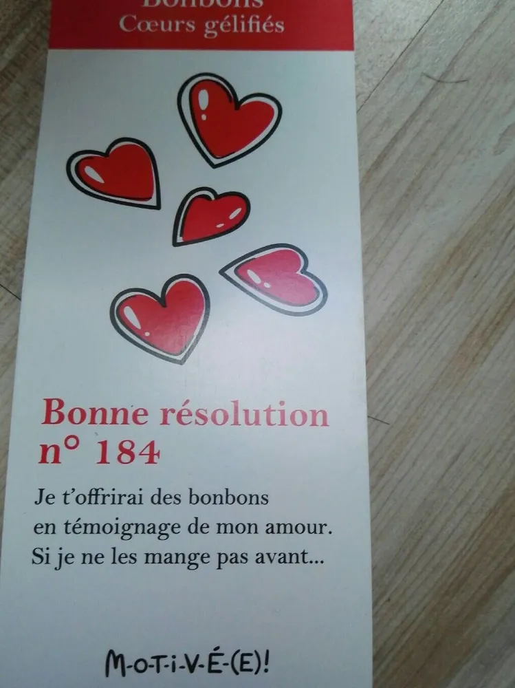 Bonbons cœurs gélifiés