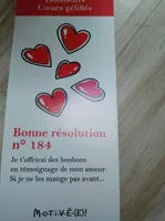 Bonbons cœurs gélifiés