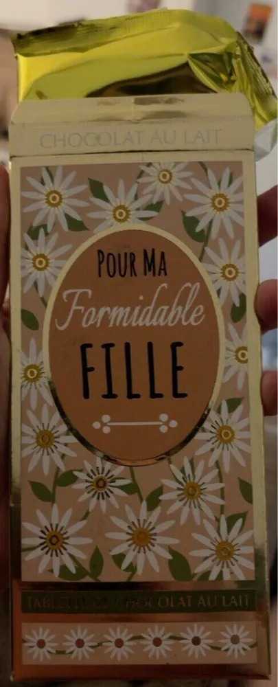Tablette de chocolat au lait