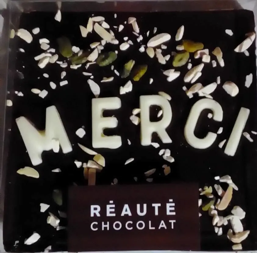 Message à croquer  Merci noir