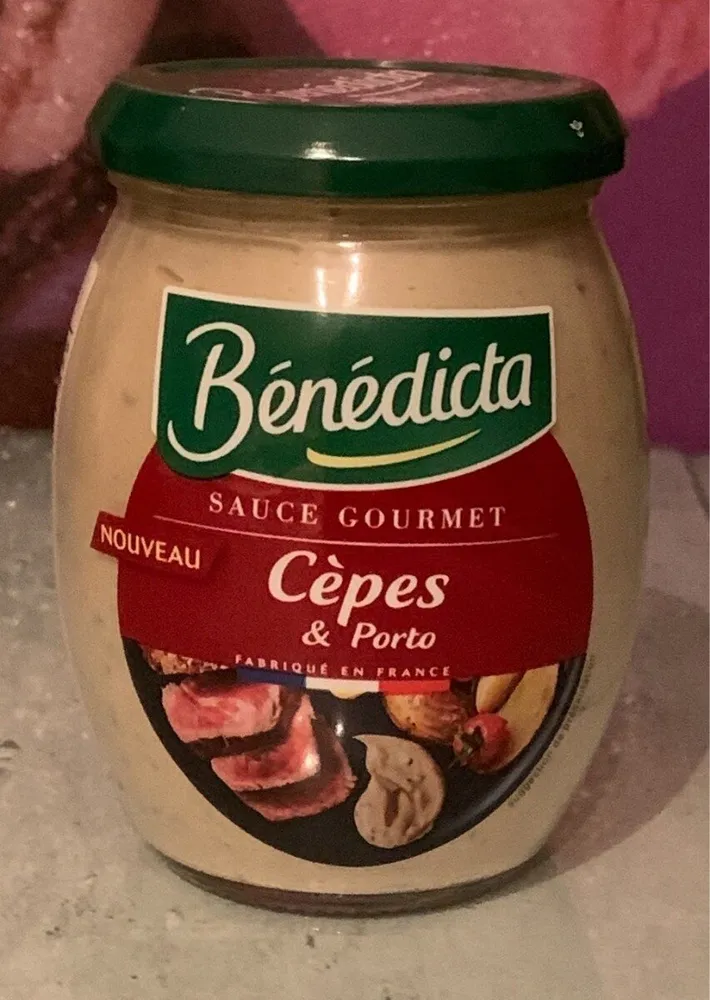 Benedicta sauce gourmet cèpes et Porto