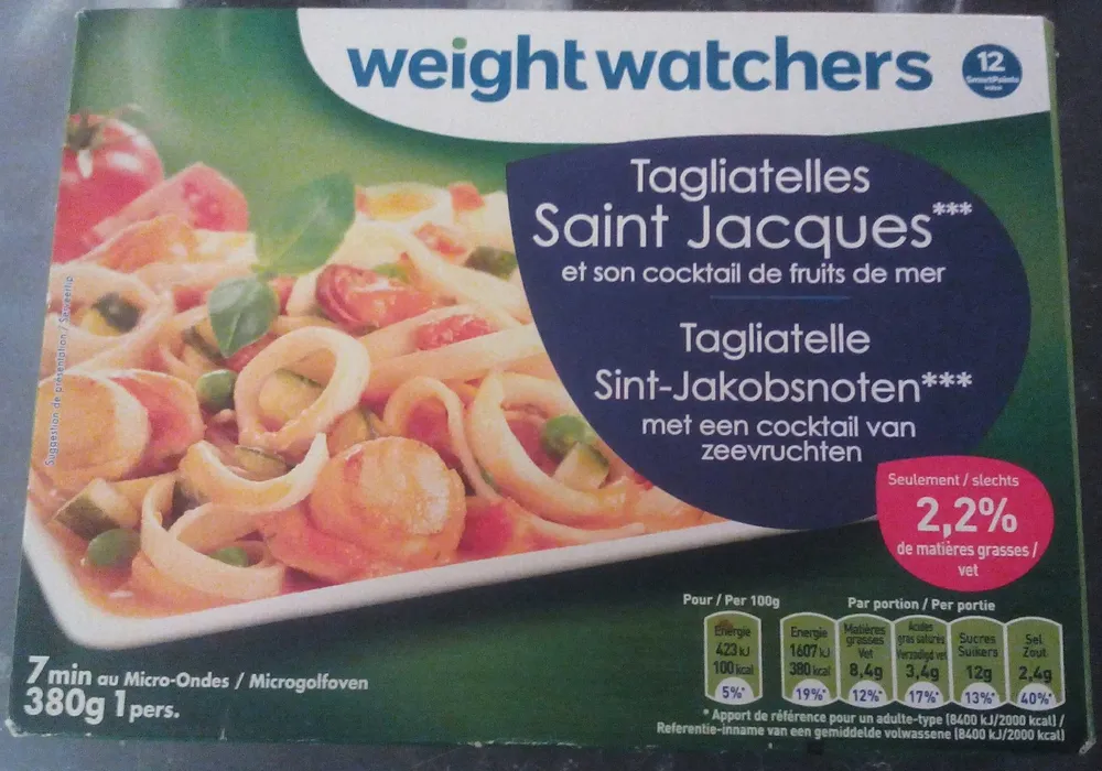 Tagliatelles Saint Jacques et son cocktail de fruits de mer