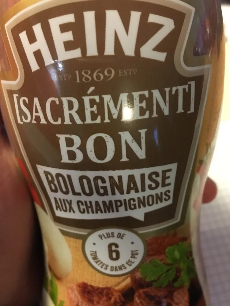 Heinz Bolognaise aux Champignons