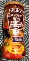 Heinz sacrément bon bolognaise riche en légumes