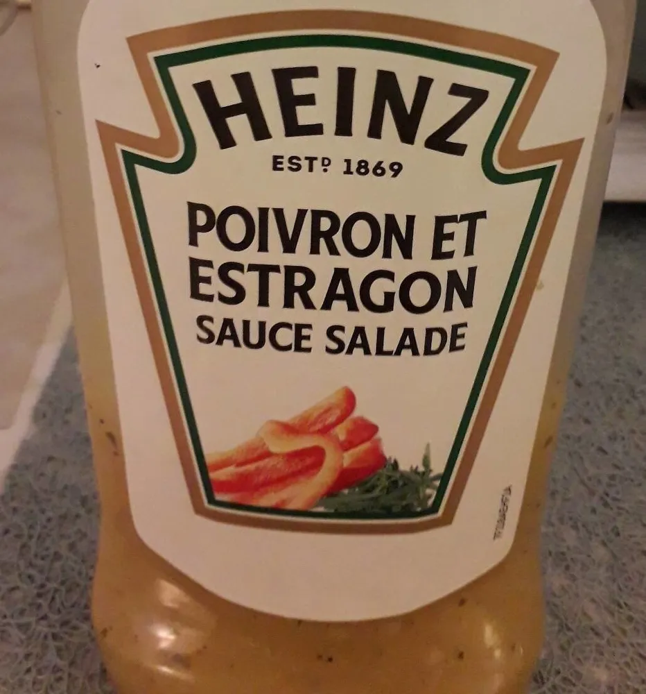 Sauce salade Poivron Estragon