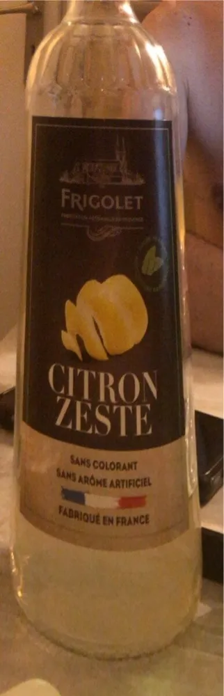 Sirop de citron zeste