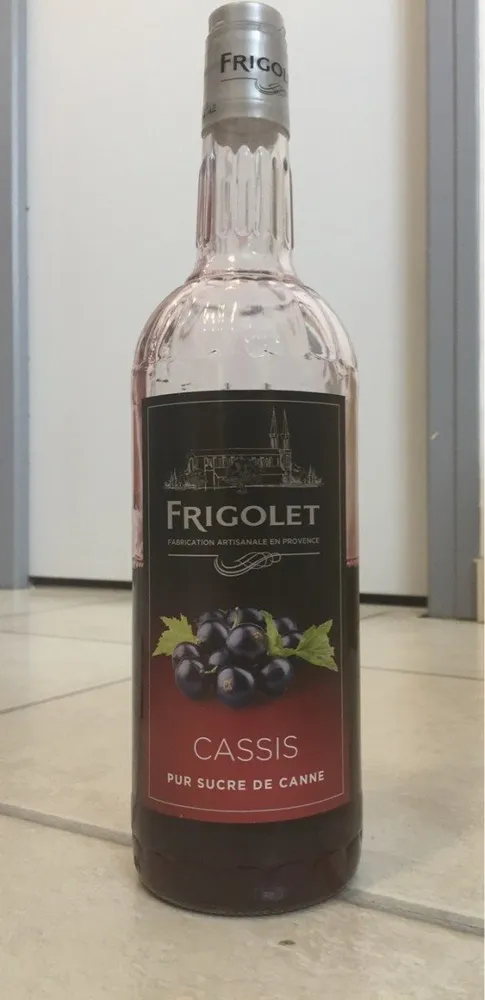 Cassis pur sucrede canne