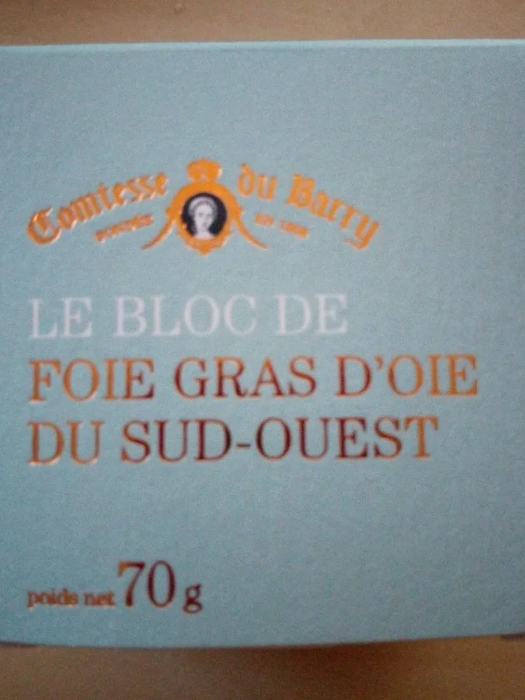 Le bloc de foie gras d'oie du Sud-Ouest