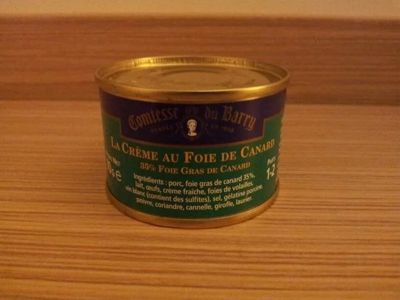 La Crème Au Foie Gras De Canard, 35% Foie Gras De Canard,