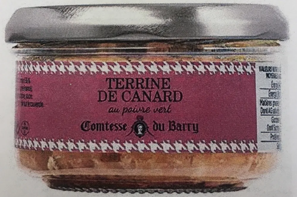 Terrine de Canard au poivre vert