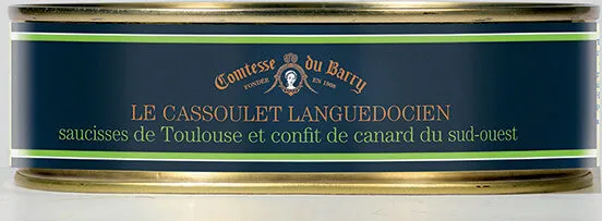 Le cassoulet languedocien saucisses de Toulouse et confit de canard