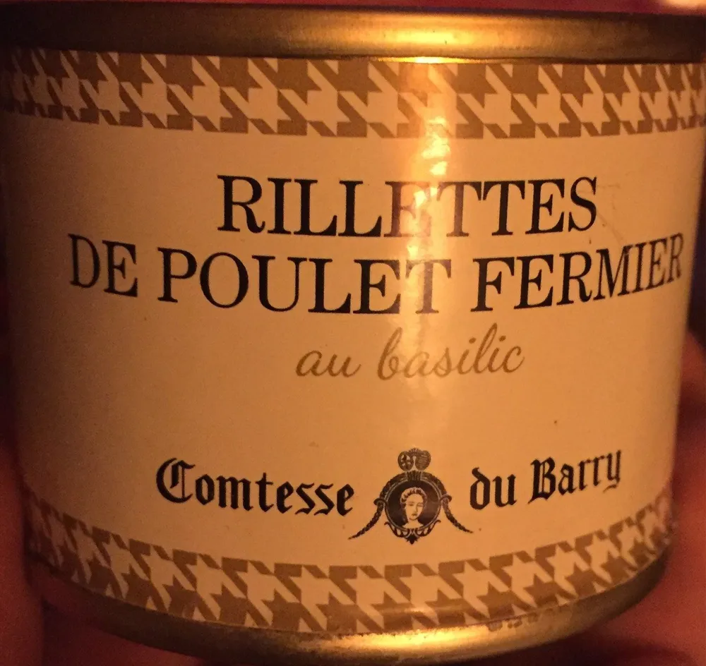 Rillettes de poulet fermier au basilic