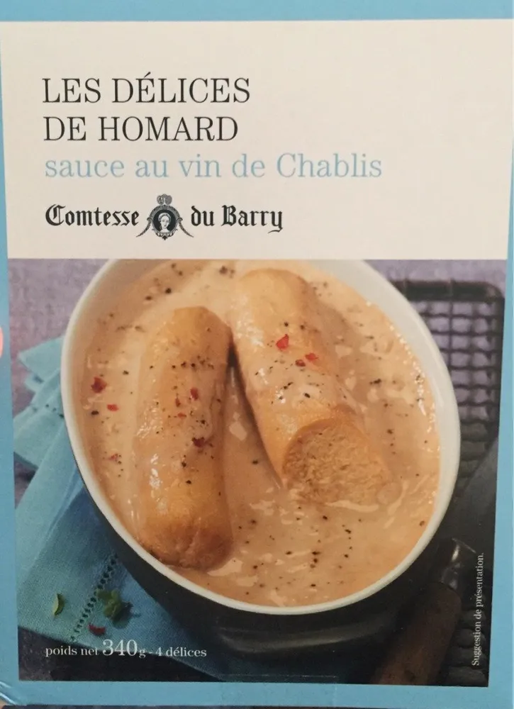 Les delices de homard sauce au vin de chablis