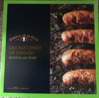 Les saucisses de canard dorées au four