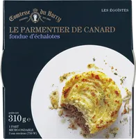 Le parmentier de canard fondue d'échalotes