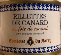 Rillettes de canard au foie de canard