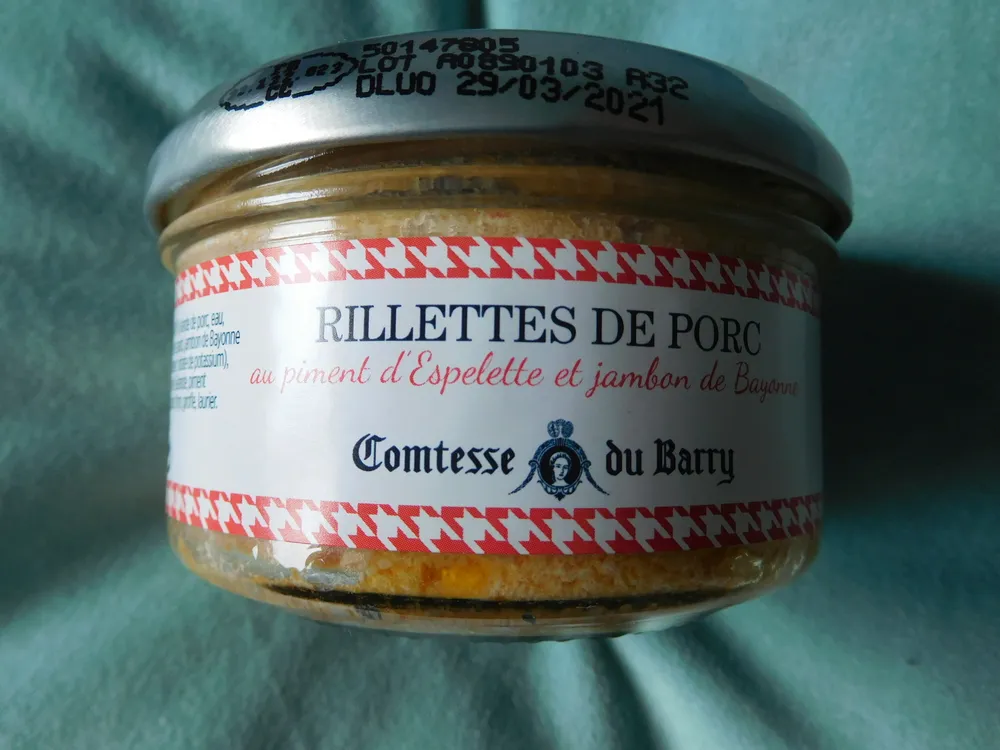 Rillettes de porc au piment d'Espelette et jambon de Bayonne