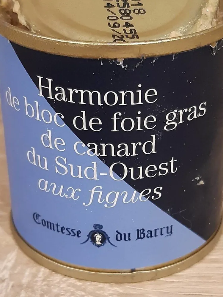 Harmonie de bloc de foie gras de canard