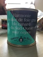 Harmonie de bloc de foie gras de cansrd du Sud-Ouest aux cèpes