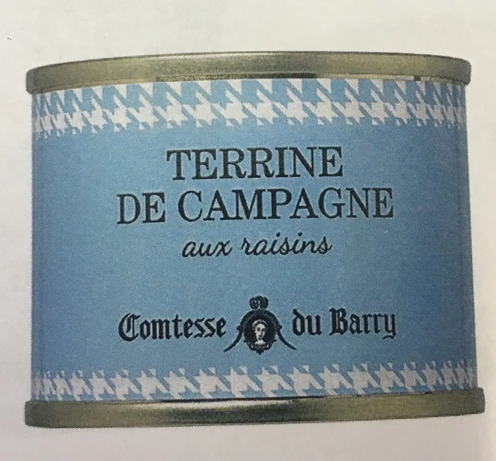 Terrine de campagne aux raisins