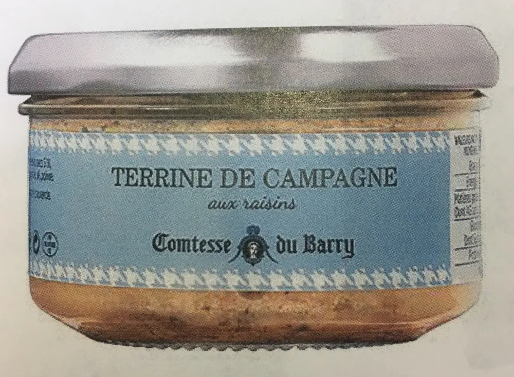 Terrine de campagne aux raisins