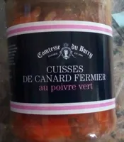 Cuisses de canard fermier au poivre vert