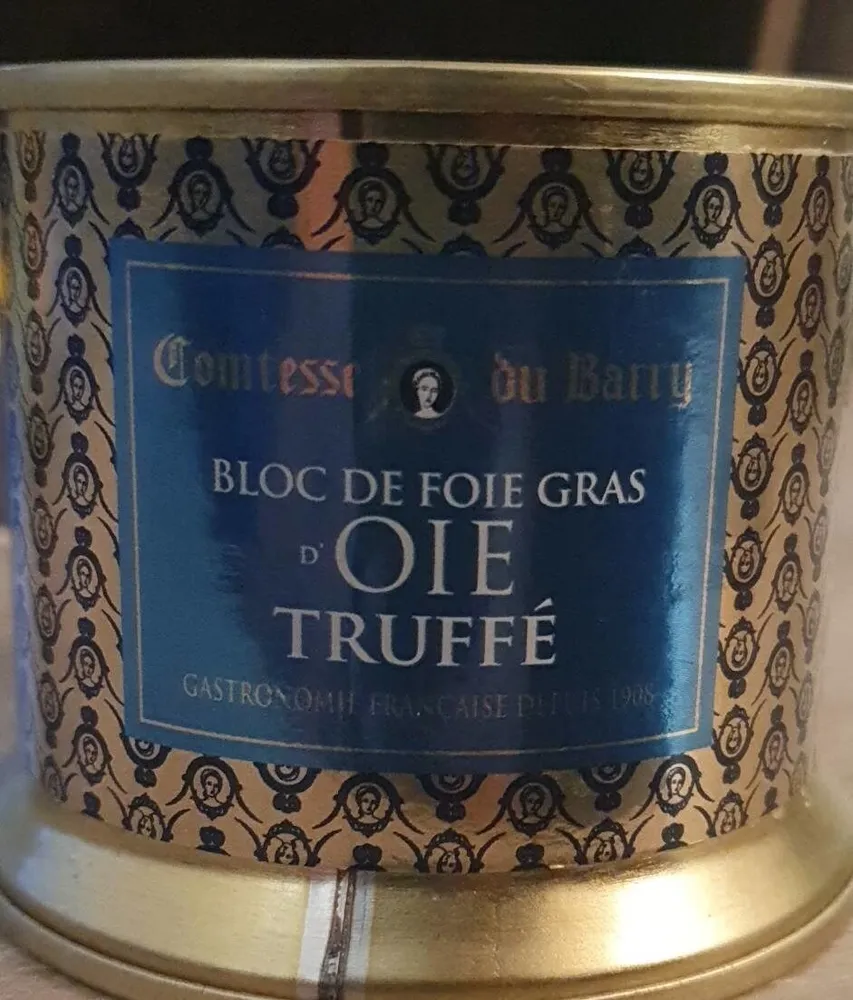 Bloc de foie gras d'oie truffé
