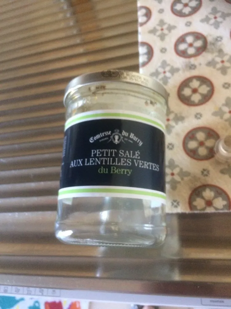 Petit salé aux lentilles verres du Verry
