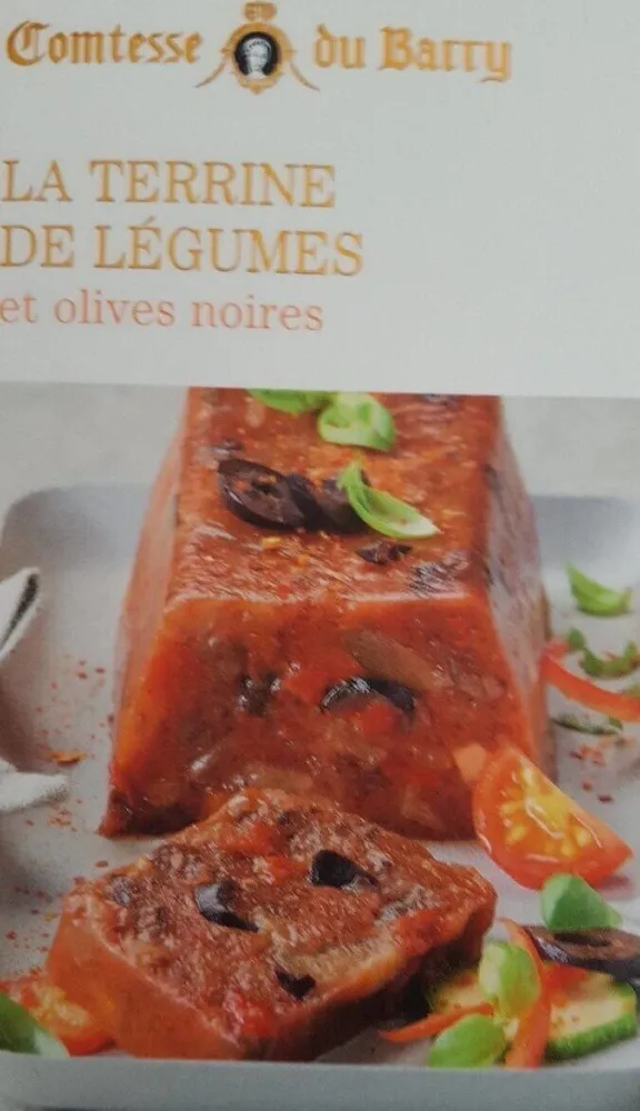 Terrine de légumes et olives noires