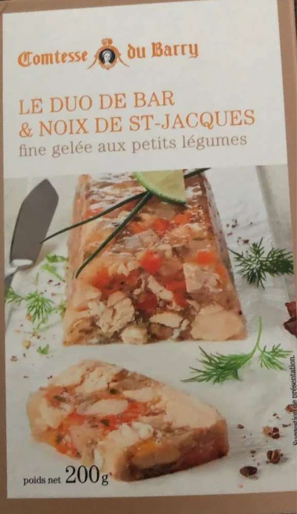 Le duo de bar & noix de st-jacques
