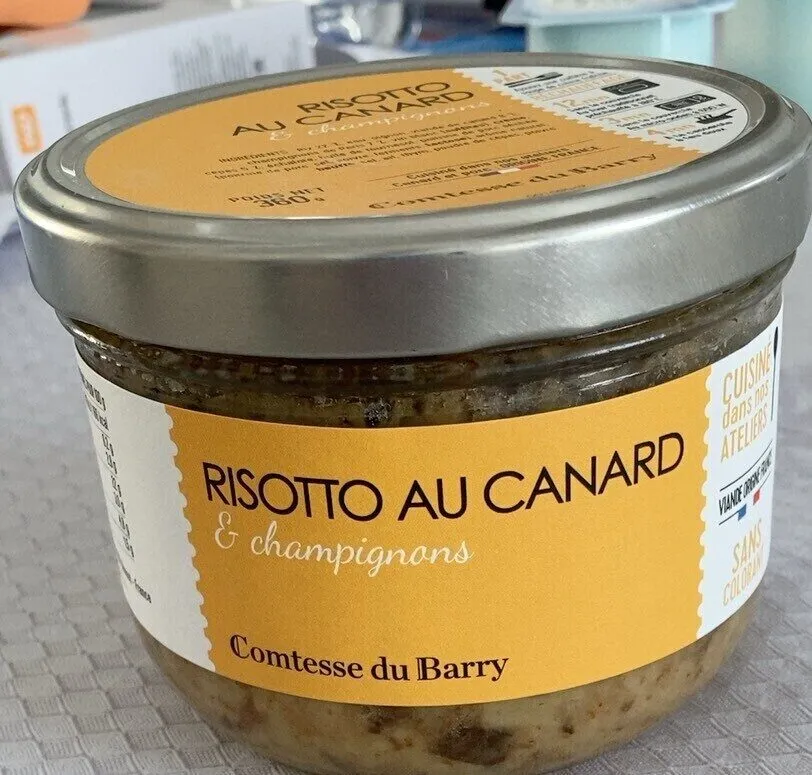 Risotto au carnard et champignons