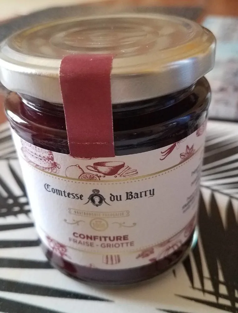 Confiture fraise griotte