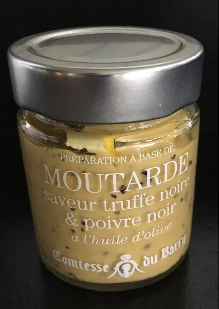 Moutarde truffe noire et poivre noir